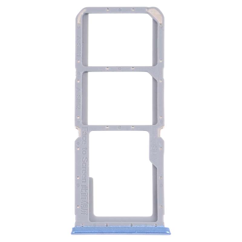 For OPPO A16 / A16S CPH2269 CPH2271 SIM Card Tray + SIM Card Tray + Micro SD Card Tray (Black)