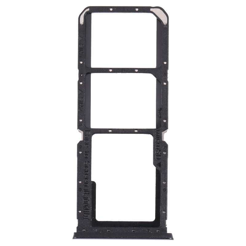 For OPPO A54S CPH2273 SIM Card Tray + SIM Card Tray + Micro SD Card Tray (Black)