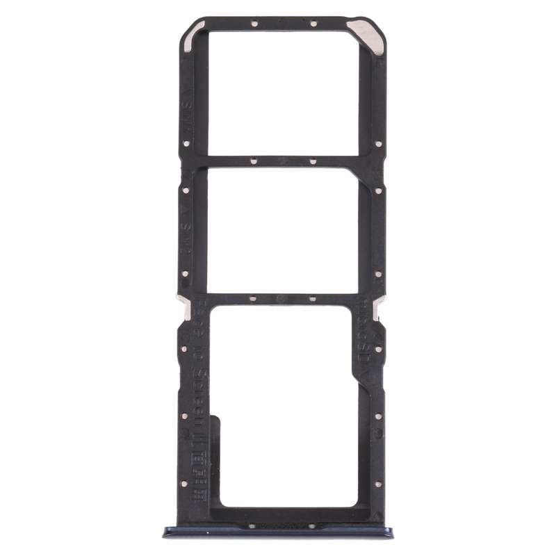 For OPPO A74 5G CPH2197 CPH2263 SIM Card Tray + SIM Card Tray + Micro SD Card Tray (Black)