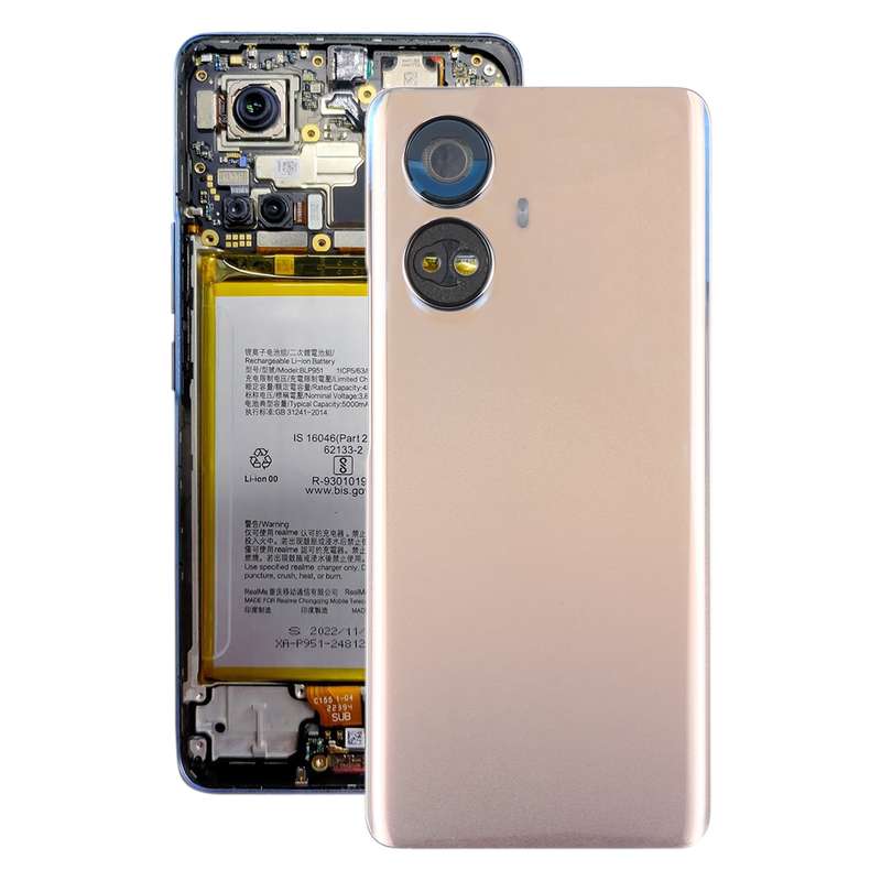 For Realme 10 Pro+ Original Battery Back Cover(Blue)