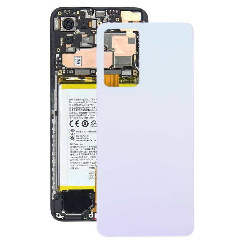For OPPO Reno7 Pro 5G Glass Battery Back Cover (Red)