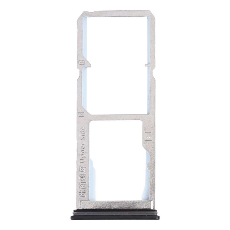 For OPPO Reno2 Z/Reno2 F SIM Card Tray + SIM Card Tray + Micro SD card tray (Black)