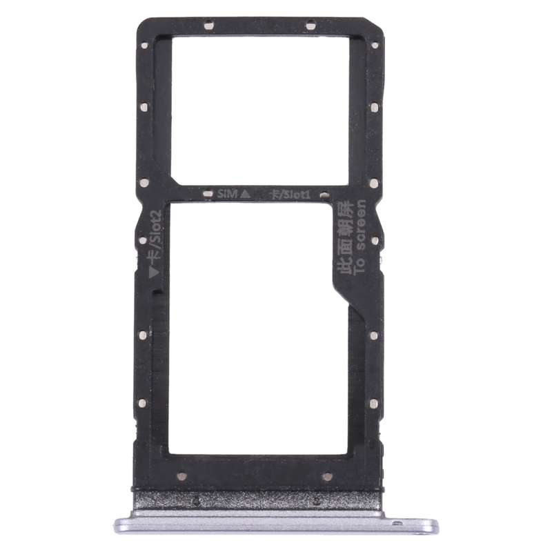SIM Card Tray + SIM Card Tray / Micro SD Card Tray for Honor Play 20 (Black)