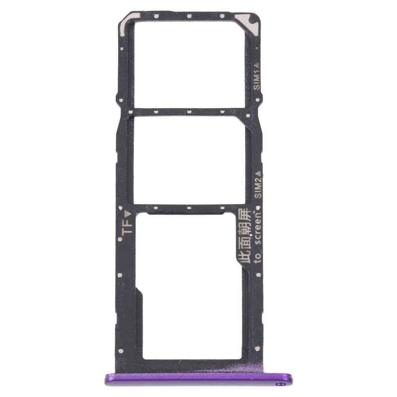 SIM Card Tray + SIM Card Tray / Micro SD Card Tray for Huawei Enjoy 20e (Black)