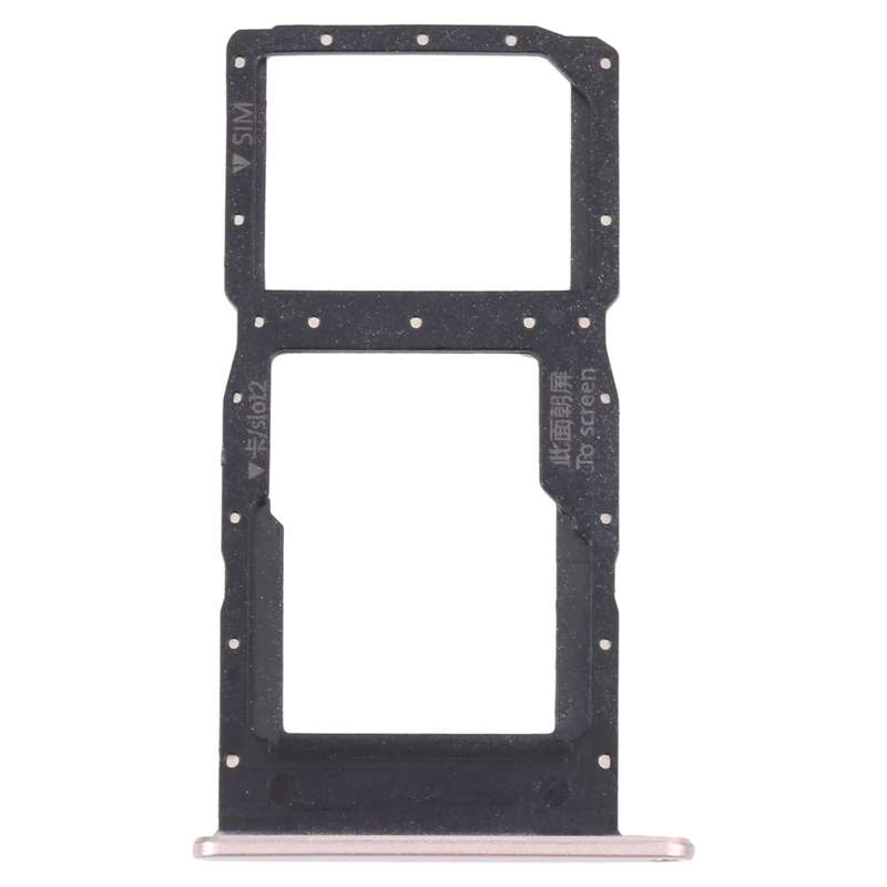 SIM Card Tray + SIM Card Tray / Micro SD Card Tray for Huawei Nova Y60 (Black)