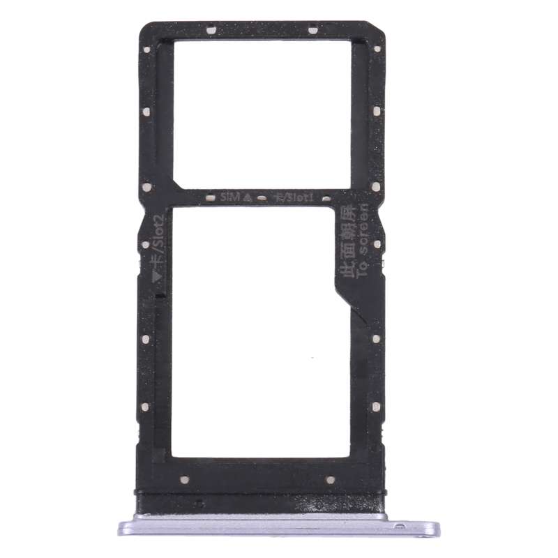SIM Card Tray + SIM Card Tray / Micro SD Card Tray for Huawei Maimang 10 SE (Black)