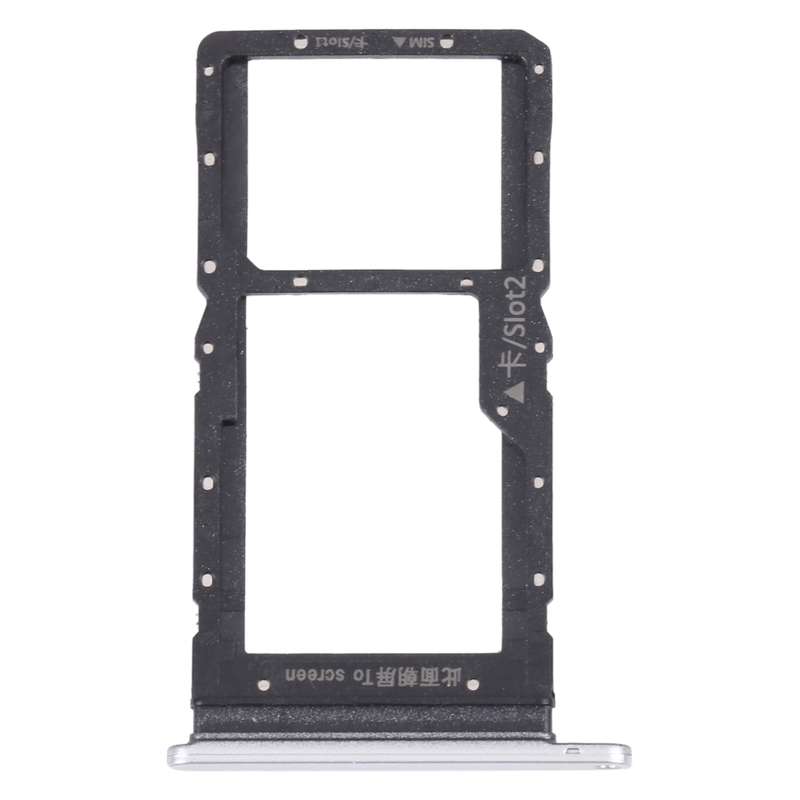 SIM Card Tray + SIM Card Tray / Micro SD Card Tray for Huawei Maimang 10 SE (Black)