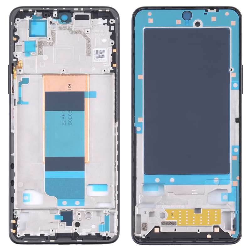 Front Housing LCD Frame Bezel Plate for Xiaomi Redmi K40S / Poco F4(Black)