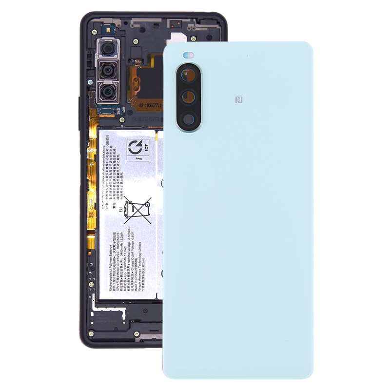 Original Battery Back Cover with Fingerprint for Sony Xperia 10 II(Black)