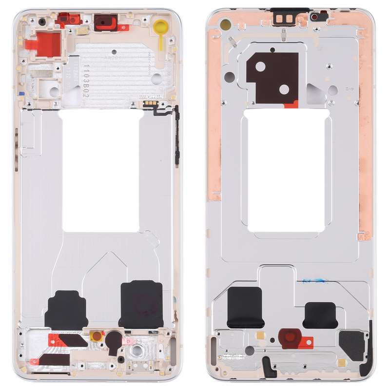 For OPPO Reno7 5G China PFJM10 Original Front Housing LCD Frame Bezel Plate (Black)
