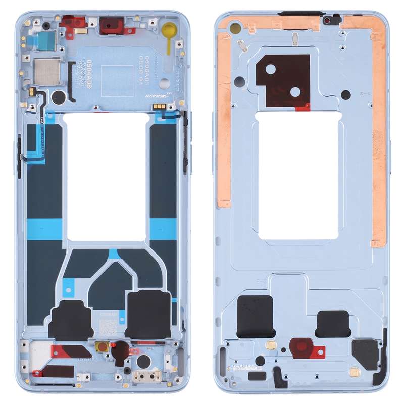 For OPPO Reno6 5G PEQM00 CPH2251 Original Front Housing LCD Frame Bezel Plate (Black)