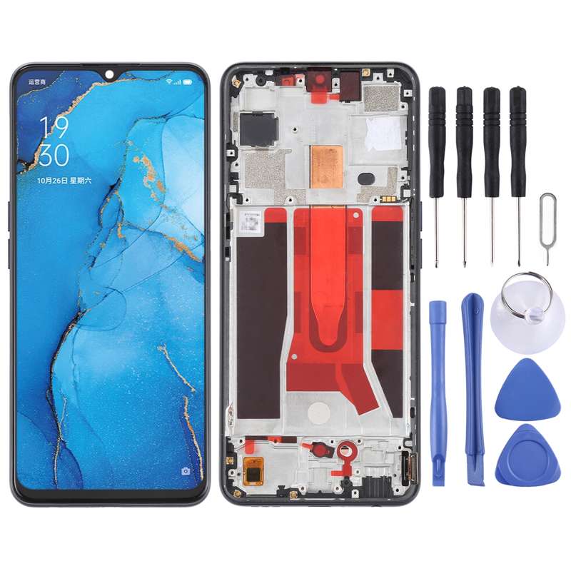 Original LCD Screen For OPPO Reno3 5G/Reno3 Youth/F15/Find X2 Lite/K7 5G Digitizer Full Assembly wit