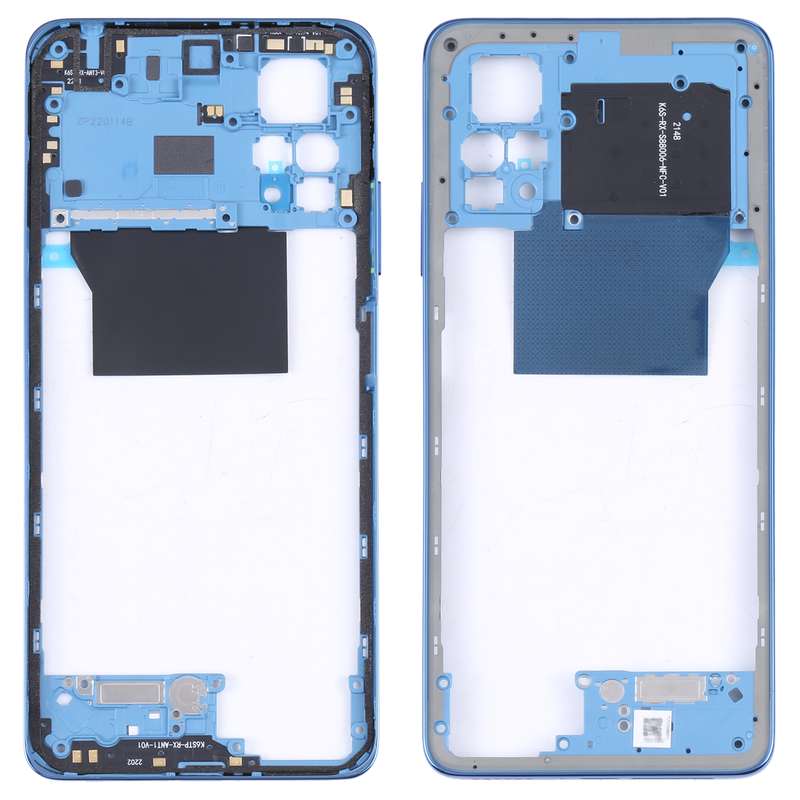 Middle Frame Bezel Plate for Xiaomi Poco X4 Pro 5G/Redmi Note 11E Pro(Dark Blue)