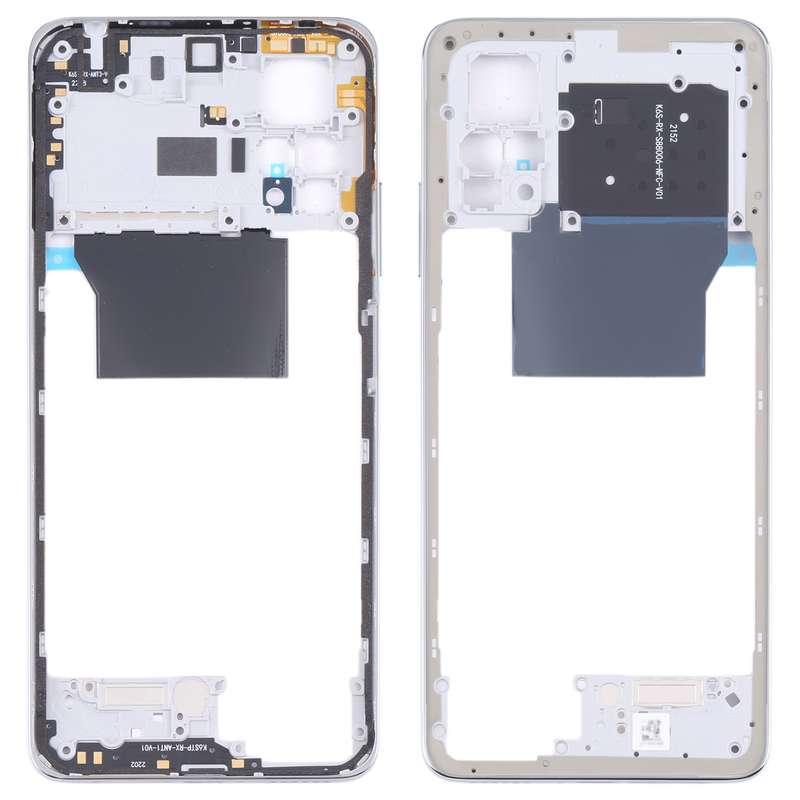 Middle Frame Bezel Plate for Xiaomi Poco X4 Pro 5G/Redmi Note 11E Pro(Blue)