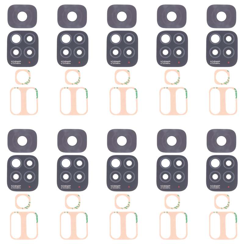 10 PCS Back Camera Lens For Xiaomi Redmi Note 11S 2201117SG 2201117SI
