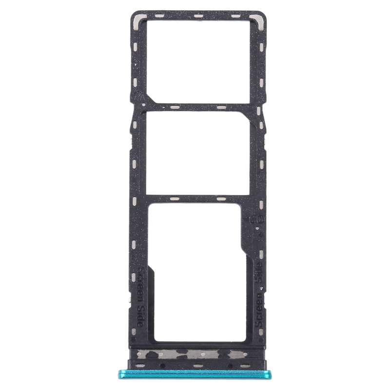 For Tecno Pova Neo SIM Card Tray + SIM Card Tray + Micro SD Card Tray (Black)