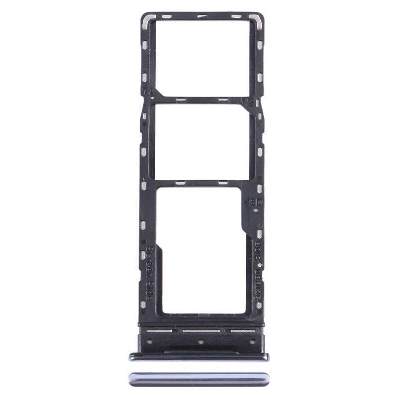 For Infinix Note 10 Pro/Note 10 Pro NFC X695 SIM Card Tray + SIM Card Tray + Micro SD Card Tray (Bla