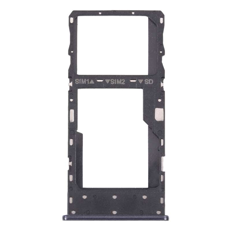 SIM Card Tray + SIM Card Tray / Micro SD Card Tray for TCL 10 5G T790Y T790H (Grey)