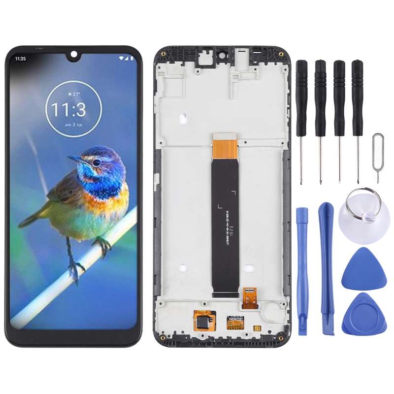OEM LCD Screen for Lenovo K10 2019 XT2025-3 Digitizer Full Assembly with Frame (Black)