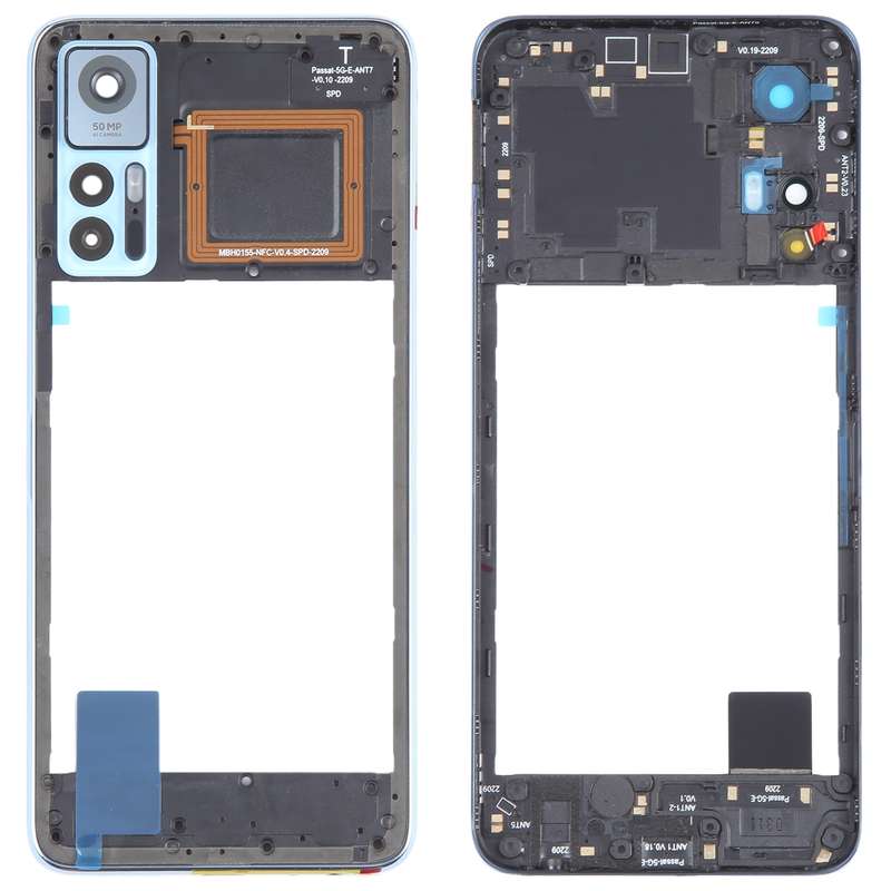 For TCL 30+ Original Middle Frame Bezel Plate (Black)