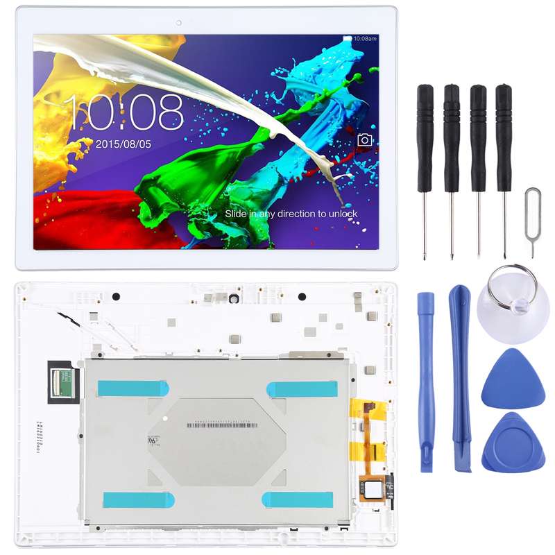 OEM LCD Screen for Lenovo Tab 2 A10-70 A10-70F A10-70L Digitizer Full Assembly with Frame (Black)