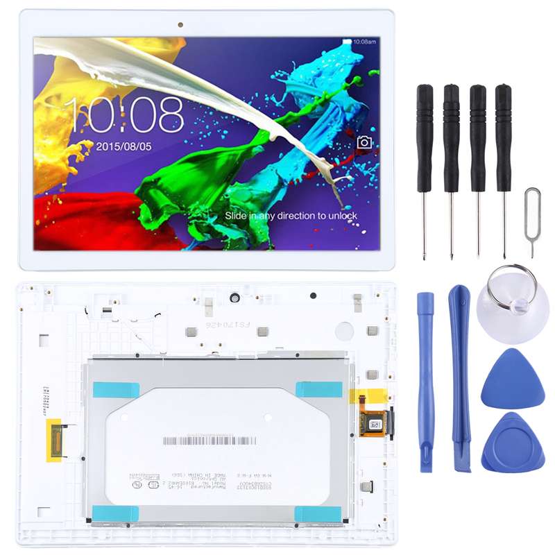 OEM LCD Screen for Lenovo Tab 2 A10-30 YT3-X30 Digitizer Full Assembly with Frame (Black)