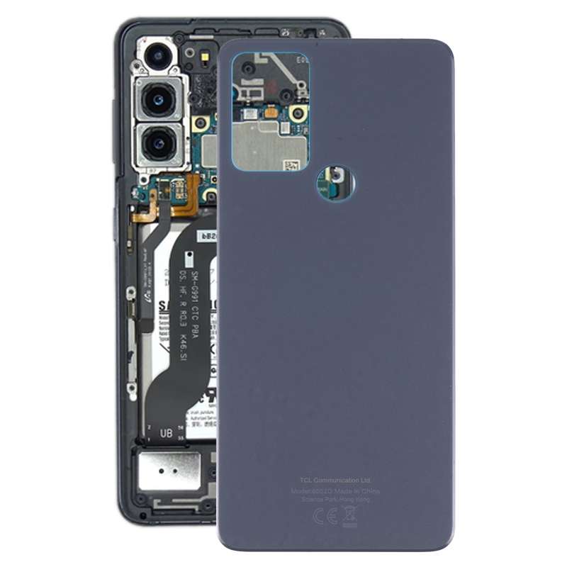 For Alcatel 1V 2021 6002A 6002D Battery Back Cover with Camera Lens (Grey)