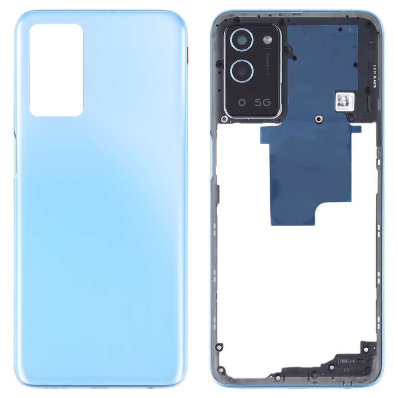For OPPO A56 5G Battery Back Cover with Middle Frame (Black)