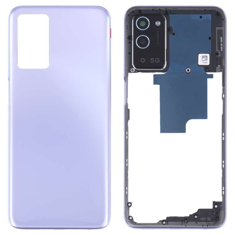 For OPPO A56 5G Battery Back Cover with Middle Frame (Black)