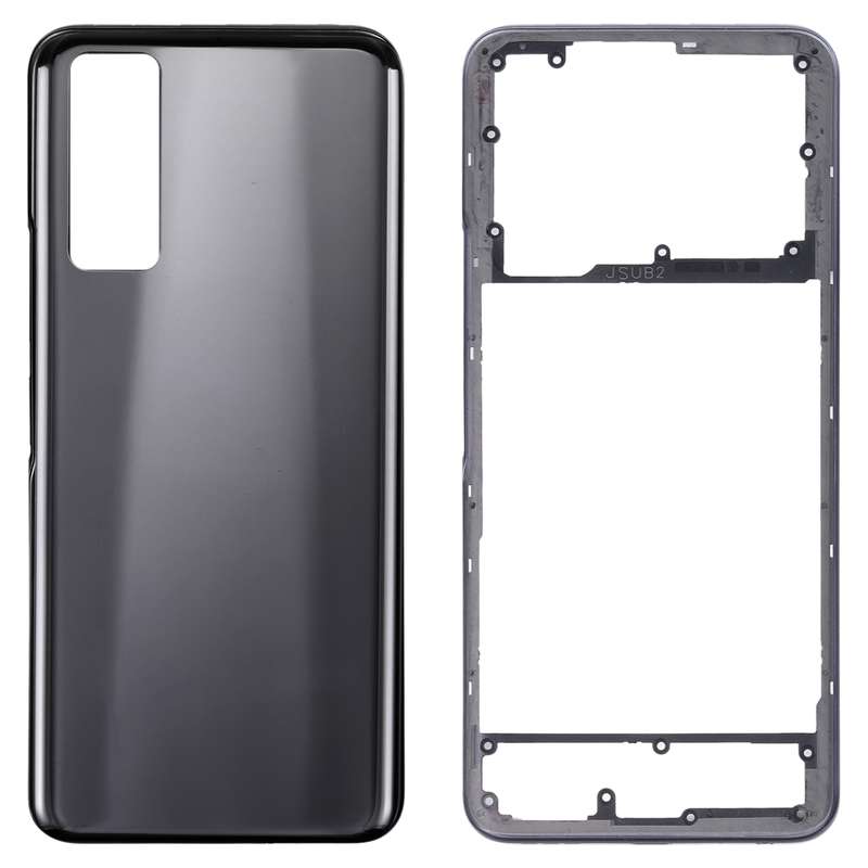 For vivo Y53s 5G Battery Back Cover with Middle Frame (Black)