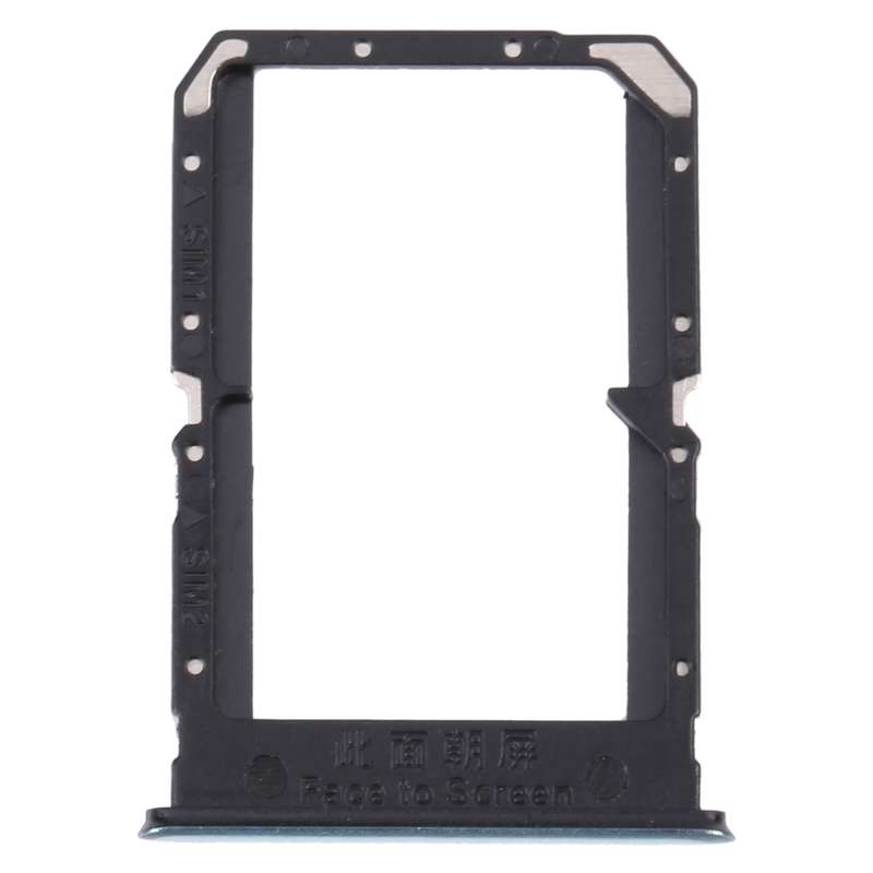 For OnePlus Nord CE 5G EB2101 / EB2103 SIM Card Tray + SIM Card Tray(Silver)