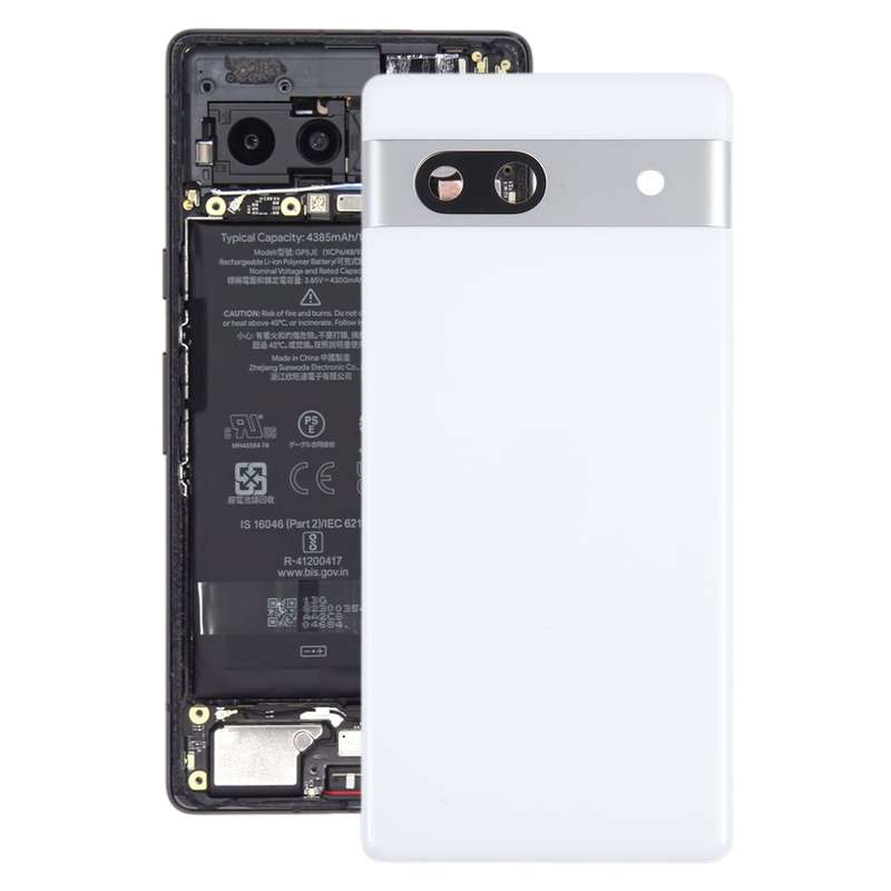 For Google Pixel 7A Original Battery Back Cover with Camera Lens Cover(Black)