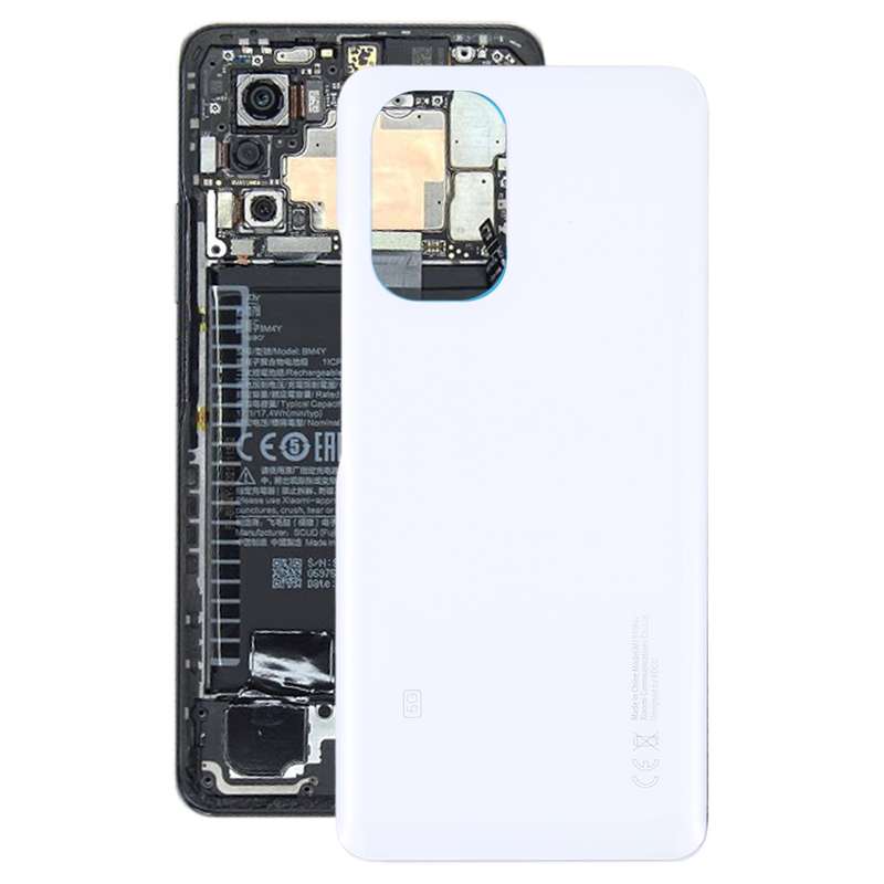 Glass Battery Back Cover for Xiaomi Poco F3(Black)