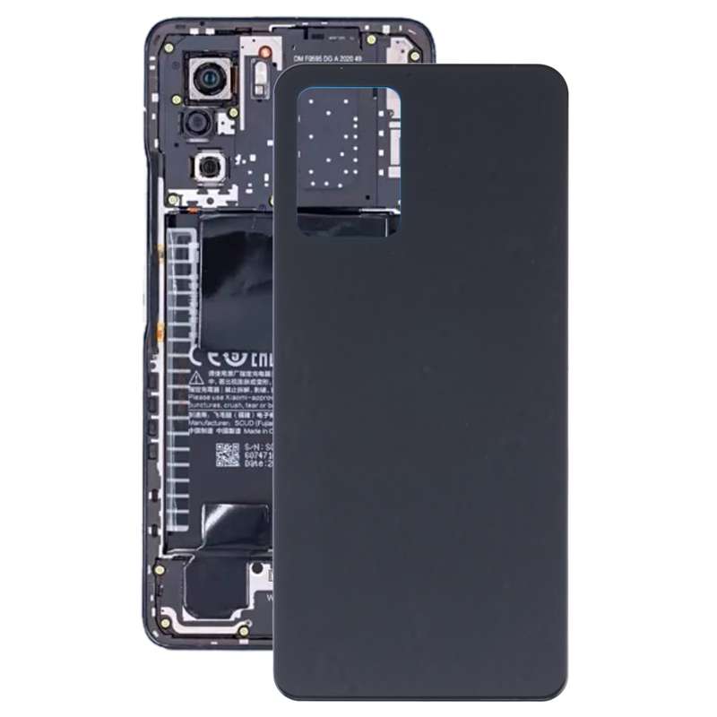 Glass Battery Back Cover for Xiaomi Redmi K40s(Black)