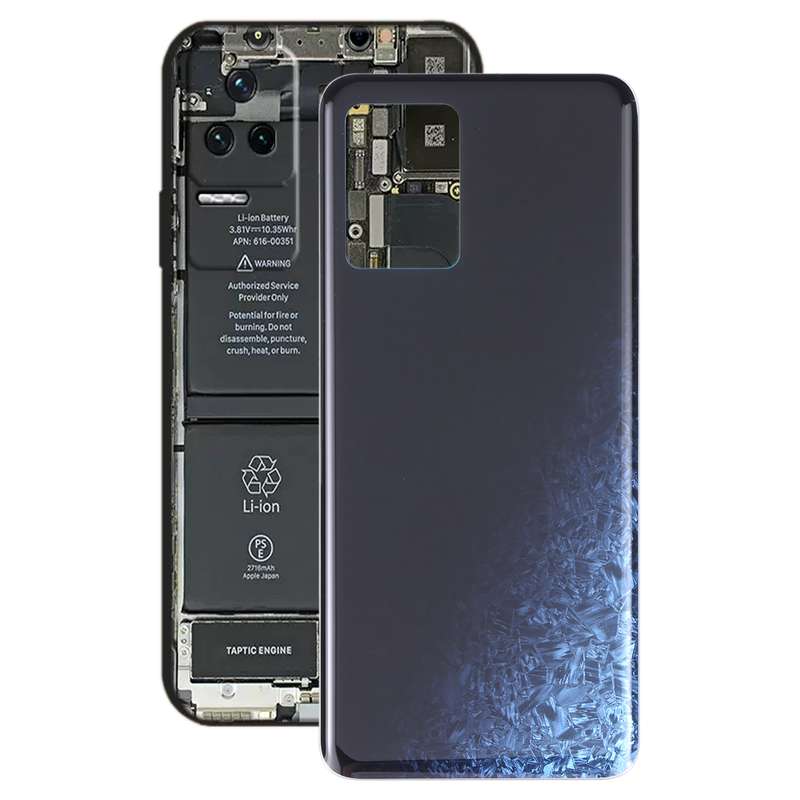 Glass Battery Back Cover for Xiaomi Redmi K50 / Redmi K50 Pro(Blue)