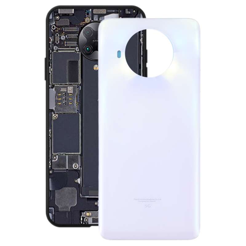 Glass Battery Back Cover for Xiaomi Redmi Note 9 Pro 5G/Mi 10T Lite 5G(Black)