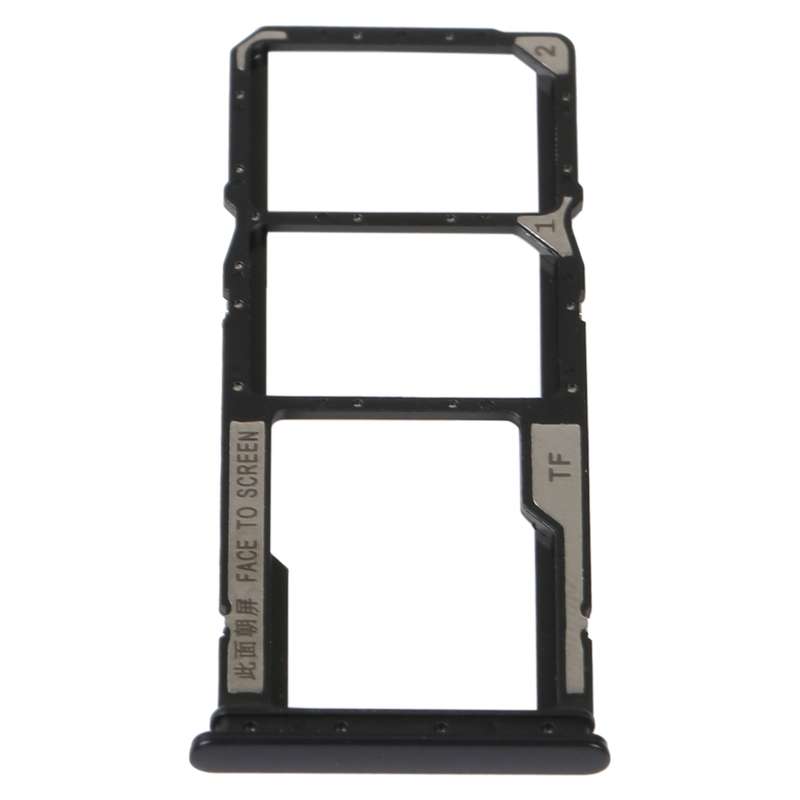 SIM Card Tray + SIM Card Tray + Micro SD Card Tray For Xiaomi Redmi 10C/Redmi 10 India/Poco C40(Blac