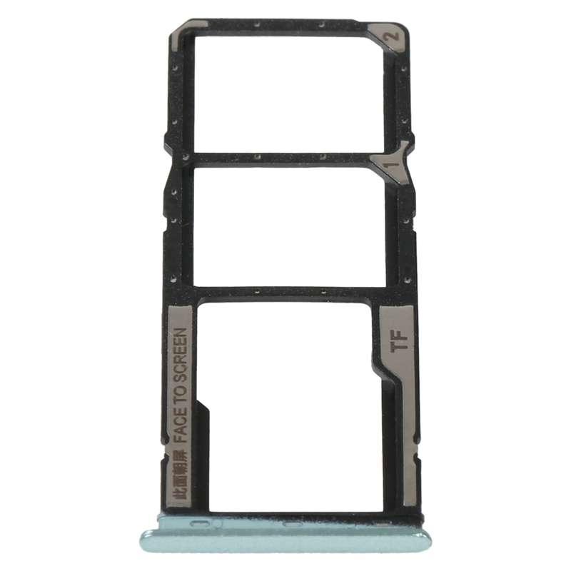 SIM Card Tray + SIM Card Tray + Micro SD Card Tray For Xiaomi Redmi 10C/Redmi 10 India/Poco C40(Blac