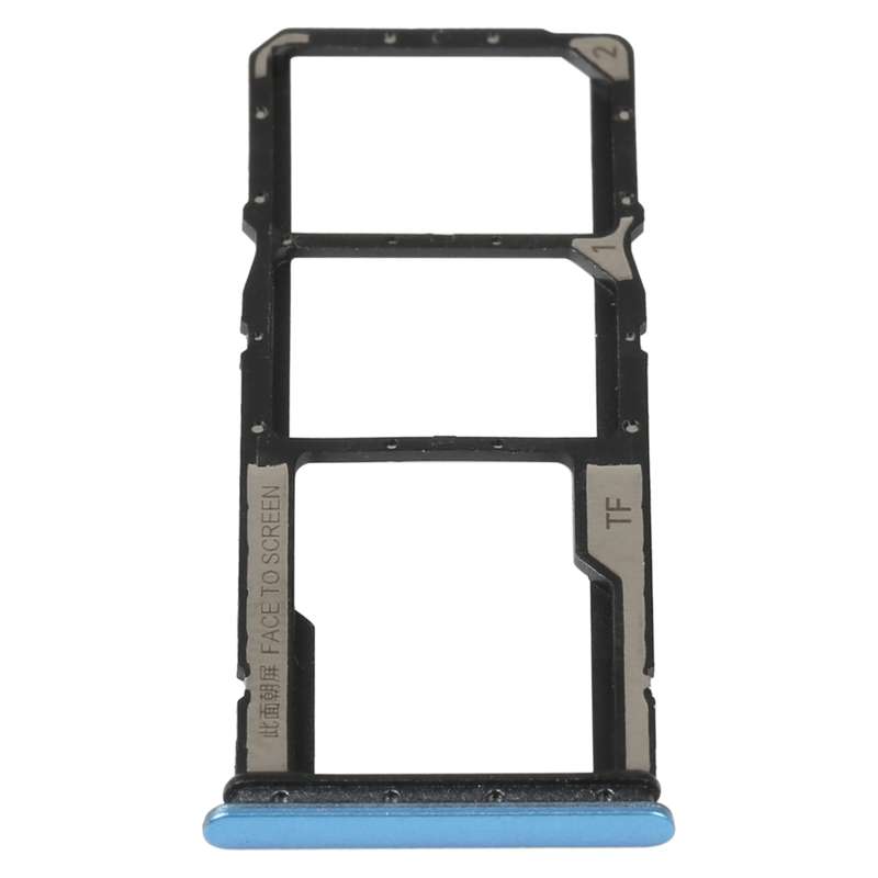 SIM Card Tray + SIM Card Tray + Micro SD Card Tray For Xiaomi Redmi 10C/Redmi 10 India/Poco C40(Blac
