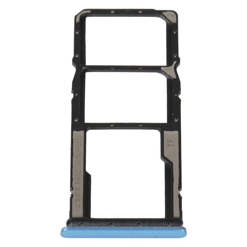SIM Card Tray + SIM Card Tray + Micro SD Card Tray For Xiaomi Redmi 10A (Black)
