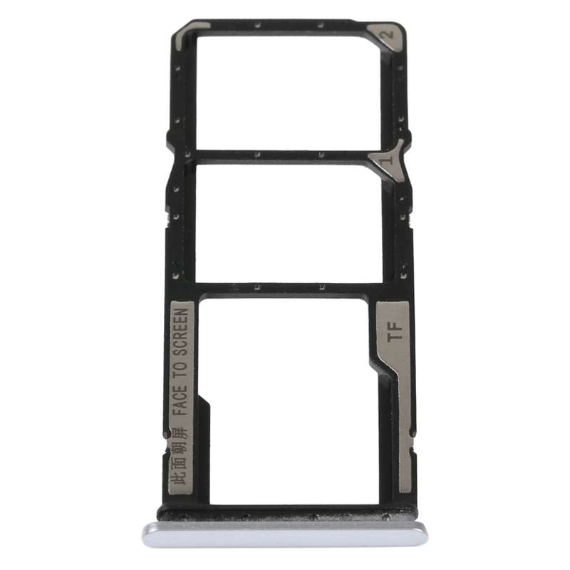 SIM Card Tray + SIM Card Tray + Micro SD Card Tray For Xiaomi Redmi 10A (Black)