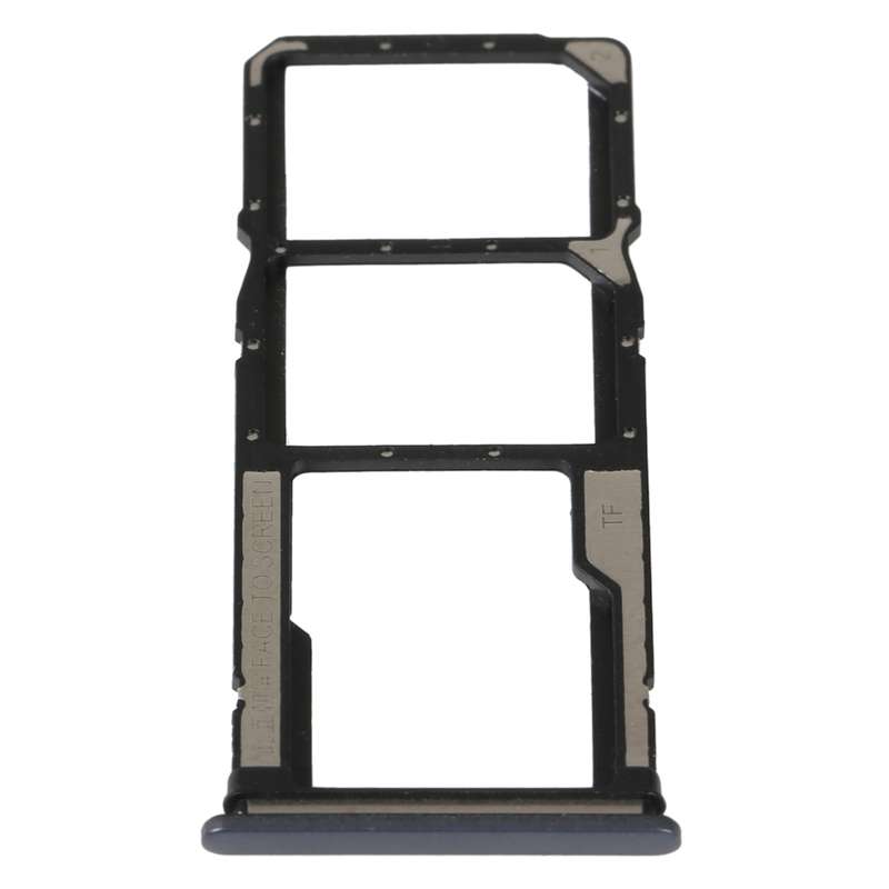 For Xiaomi Poco C40 SIM Card Tray + SIM Card Tray + Micro SD Card Tray (Black)