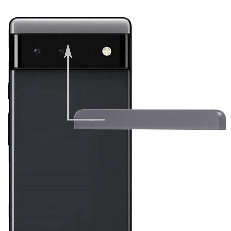 Front Upper Top Back Cover for Google Pixel 6 (Black)