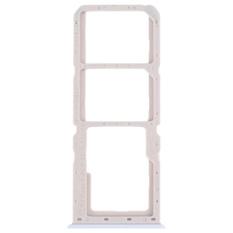 For OPPO A52 4G SIM Card Tray + SIM Card Tray + Micro SD Card Tray (Black)