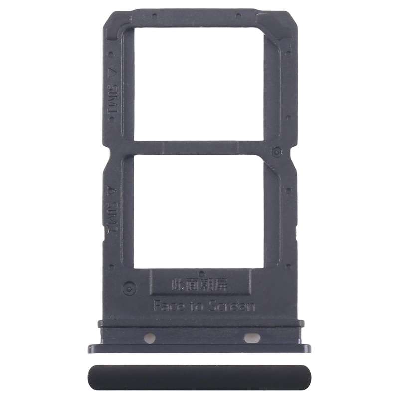 For OPPO Reno SIM Card Tray + SIM / Micro SD Card Tray (Black)