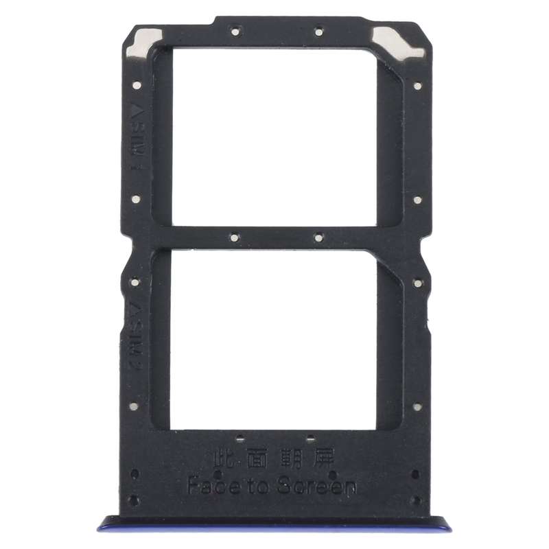 For OPPO Reno SIM Card Tray + SIM / Micro SD Card Tray (Black)