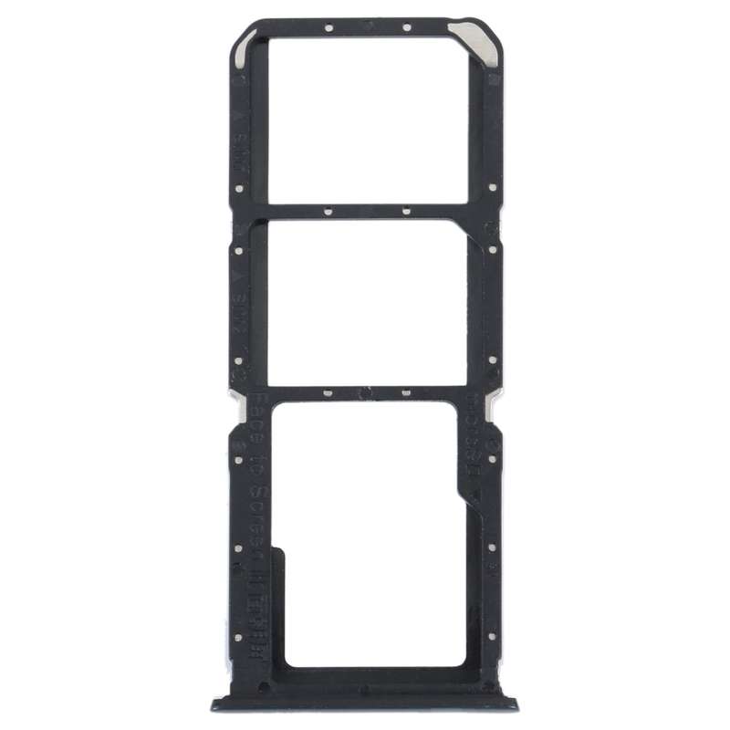 For OPPO Reno5 Lite / Reno5 F / A94 4G SIM Card Tray + SIM Card Tray + Micro SD Card Tray (Black)
