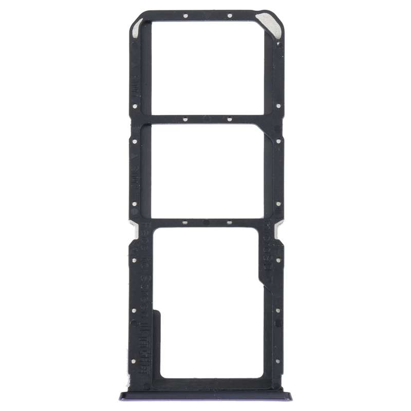 For OPPO Reno5 Lite / Reno5 F / A94 4G SIM Card Tray + SIM Card Tray + Micro SD Card Tray (Black)