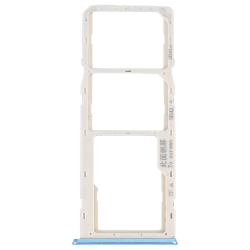For OPPO A16K SIM Card Tray + SIM Card Tray + Micro SD Card Tray (Black)