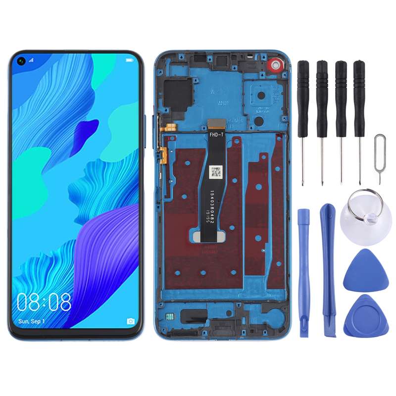 Original LCD Screen For Honor 20 / Huawei Nova 5T Digitizer Full Assembly with Frame(Black)